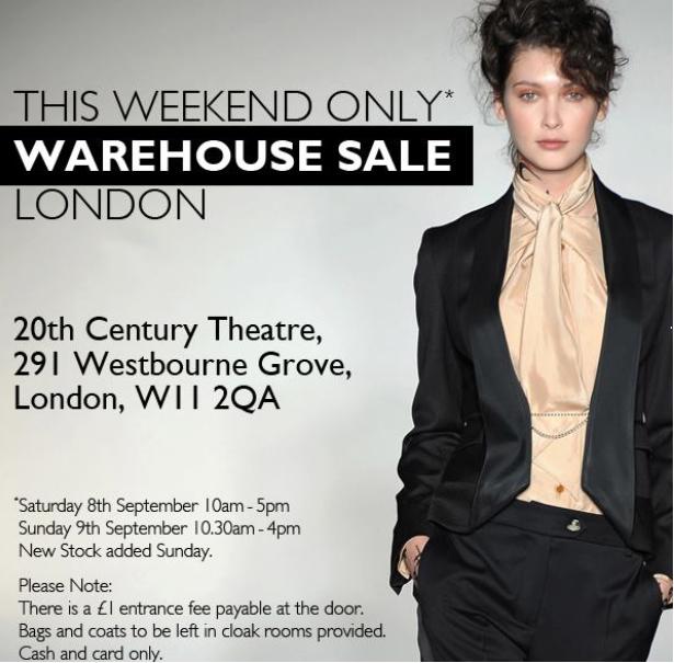 SAMPLE SALE VIVIENNE WESTWOOD London On The Inside