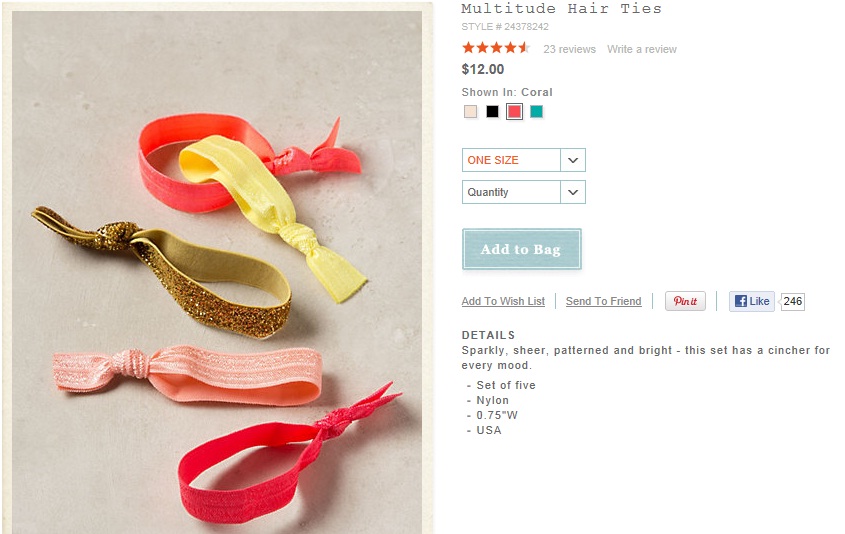 The Greene Scene Diy Anthropologie Multitude Hair Ties