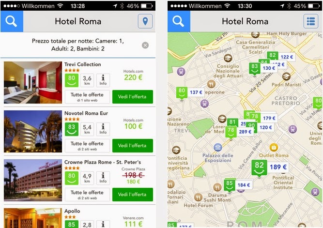 SCARICA APPLICAZIONE UFFICIALE TRIVAGO GRATUITA PER IPHONE IPAD IN ITALIANO