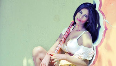 poonam pandey for holi latest photos