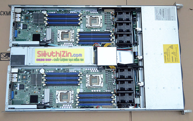 Máy chủ Supermicro 6016TT-IBXF Rack 1U 2 node