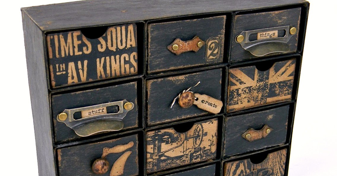 Sizzix Die Cutting Inspiration and Tips Vintage Embellishment Chest