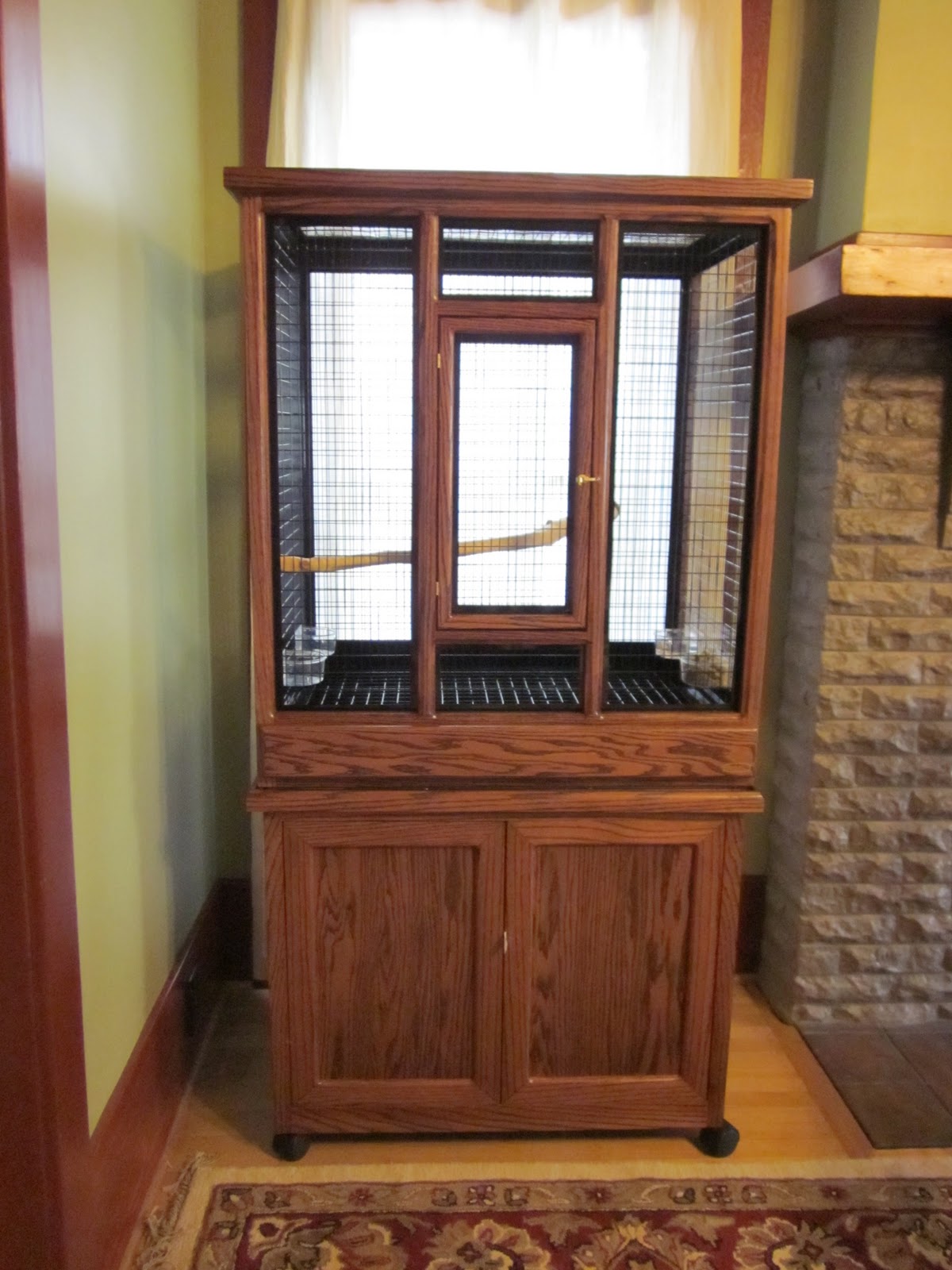 Laurelhurst Craftsman Bungalow Mia's Bird Cage Arrived