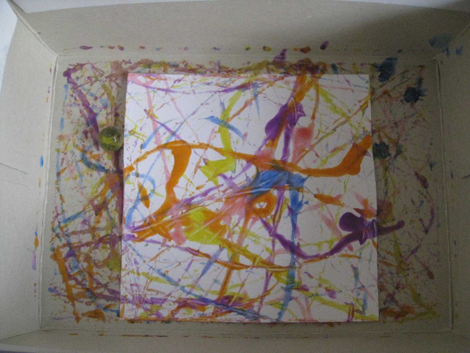Ideas for Scrapbookers Marble Painting