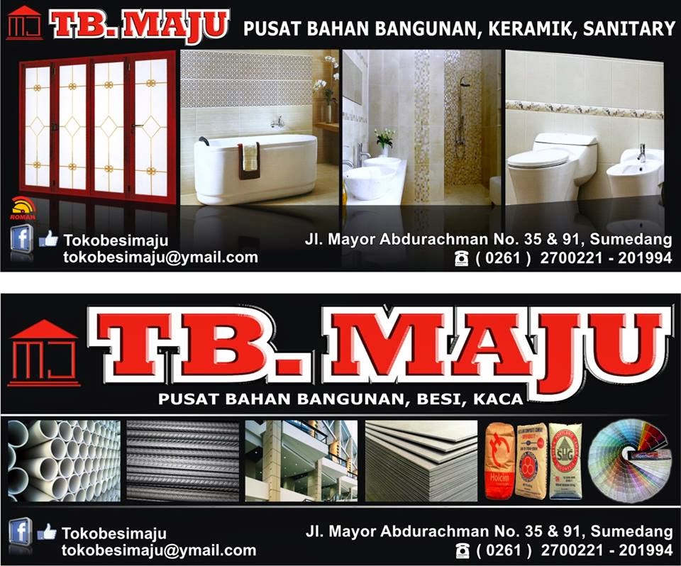 TB. Maju Sumedang - Pusat Bahan Bangunan, Besi, Kaca, Keramik, Sanitary