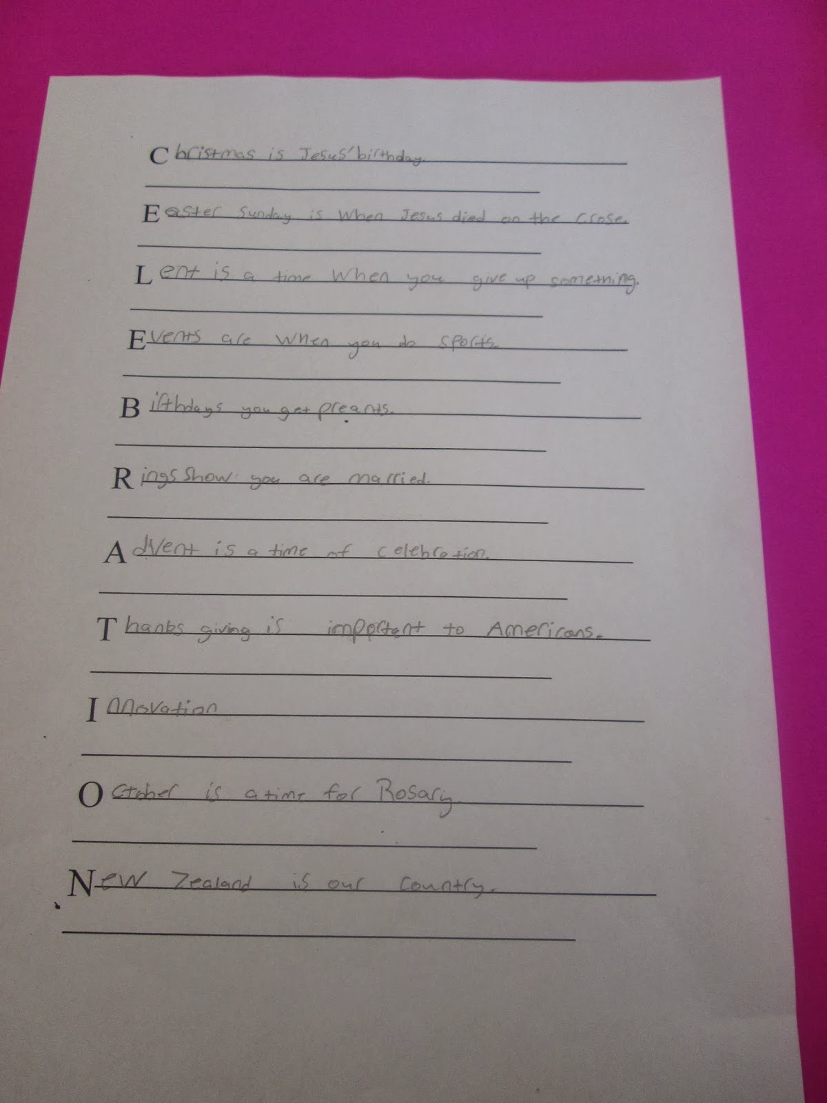 Room 9 Scholars: Celebration Acrostic Poems