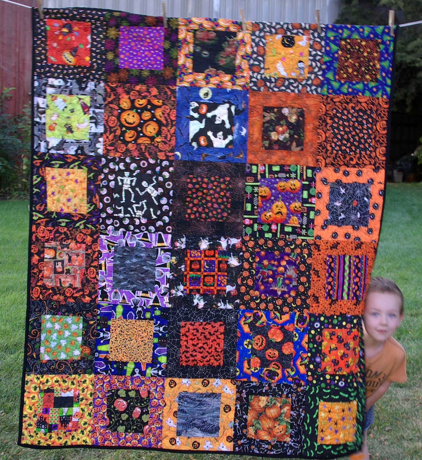 Sane, Crazy, Crumby Quilting Jacob's Halloween Quilt