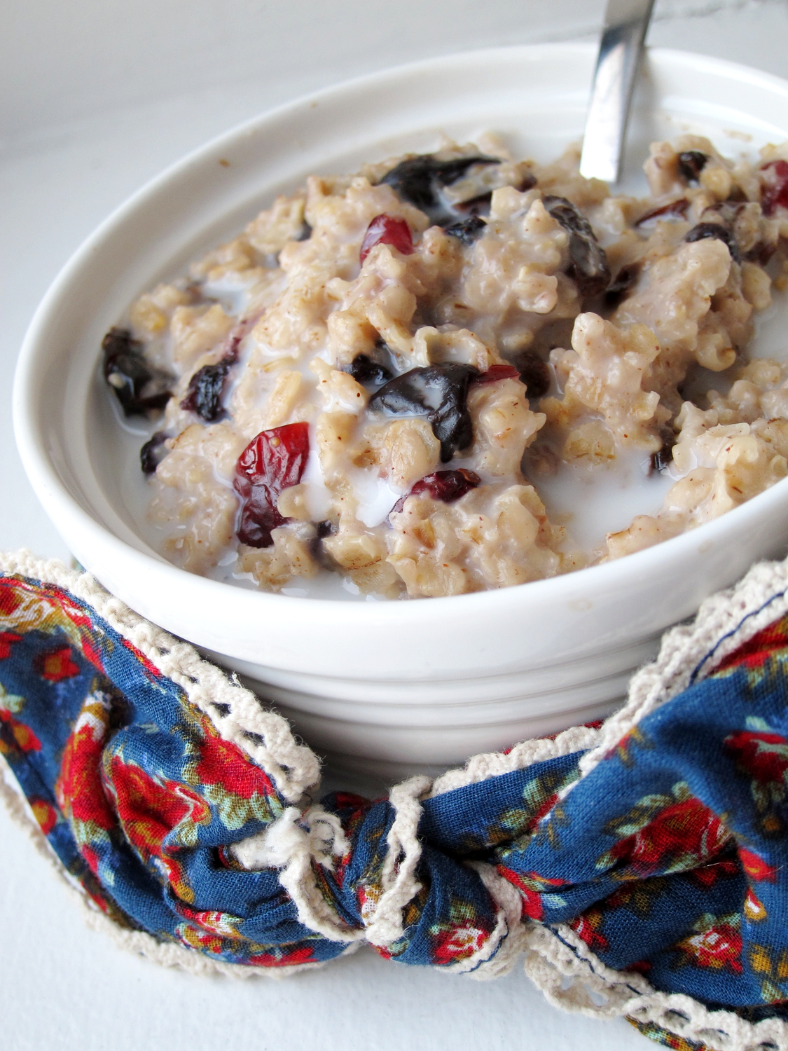 The Oatmeal Artist Cream Cheese Oatmeal with Dried Fruit