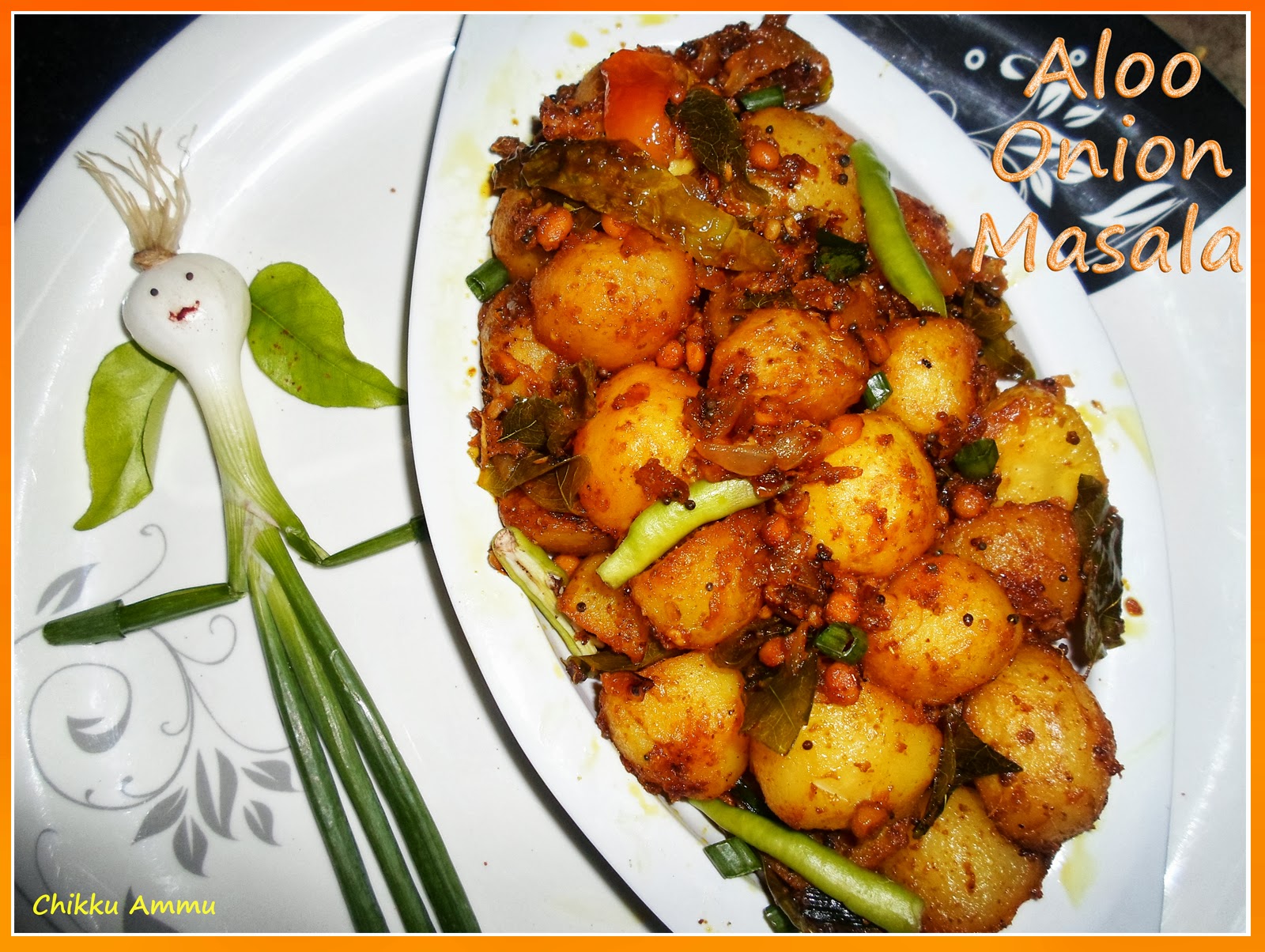 Chikkus Kitchen Aloo Onion Masala Recipe / Baby potatoes Onion Masala