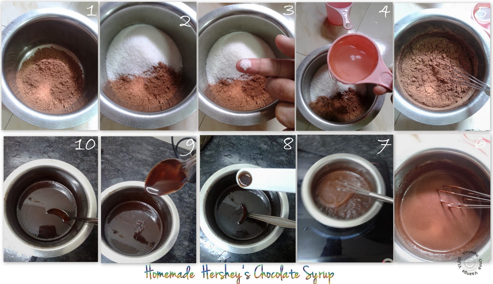 VIRUNTHU UNNA VAANGA HOMEMADE HERSHEY'S CHOCOLATE SYRUP
