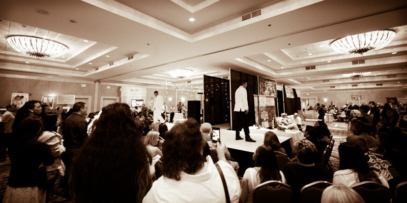Grooms on runway Bakersfield Marriott Bridal Show