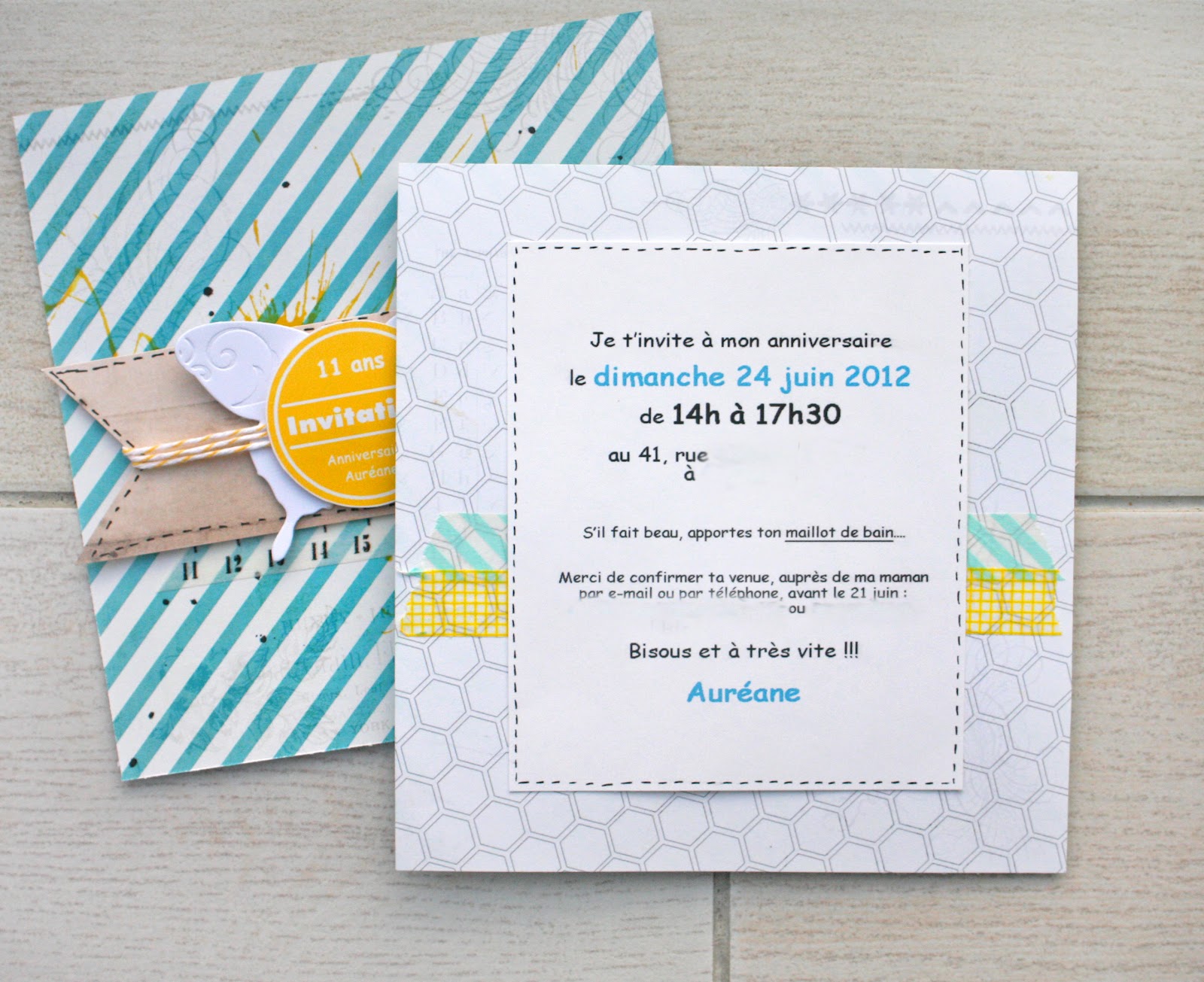 Scrap Plaisir le scrap de shannon91 ** Cartes d'invitation pour l