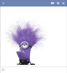 Evil Minion Purple Minion for Facebook