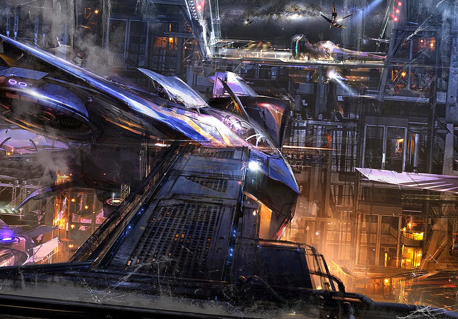 Insanely Cool GUARDIANS OF THE GALAXY Knowhere and Kyln Concept Art by Pete...