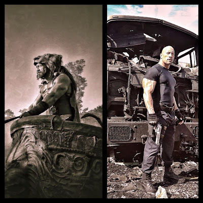 dwayne johnson in fast and furious 7 and hercules the thracian wars