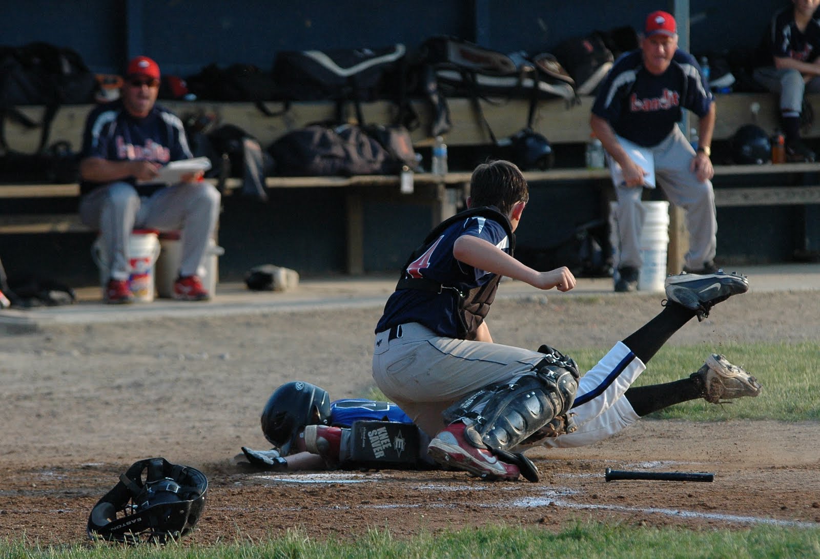 STATS DAD Youth Baseball How to Block the Plate to Avoid Injury