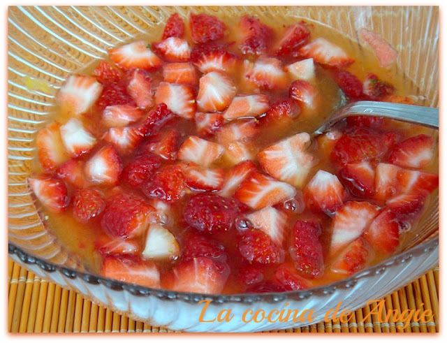 Fresas Con Zumo De Naranja
