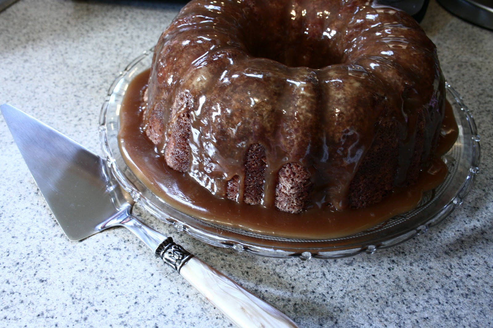 Hearth and Hospitality Caramel Glazed Pear Cake