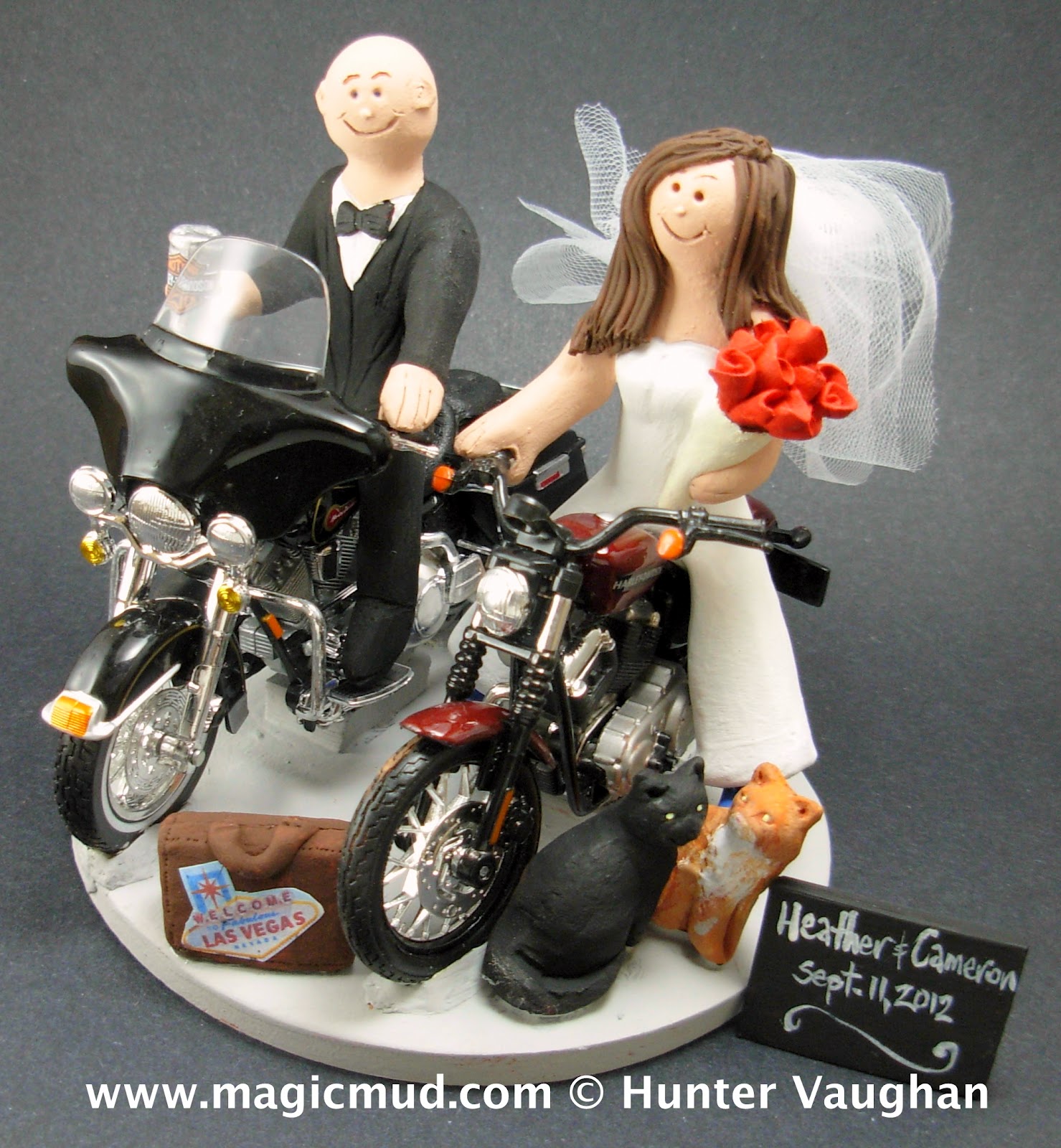 Custom Wedding Cake Toppers Motorcycle Bride Wedding Cake Topper