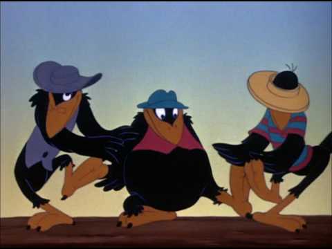 Disney movie with three black crows