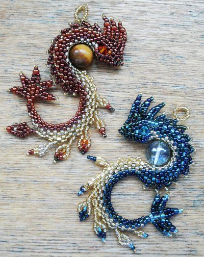 amazing beaded dragon jewelry