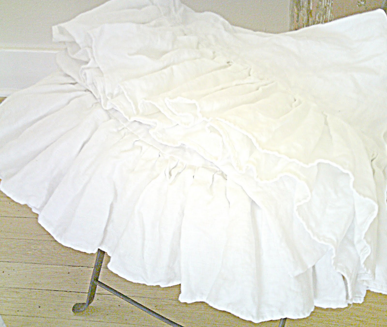 Shabby french for me Ruffled Linens Beautiful linens and a