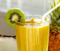 pineapple and kiwi juice:
