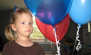 Artemis with My Birthday Balloons Artemis with My Birthday Balloons