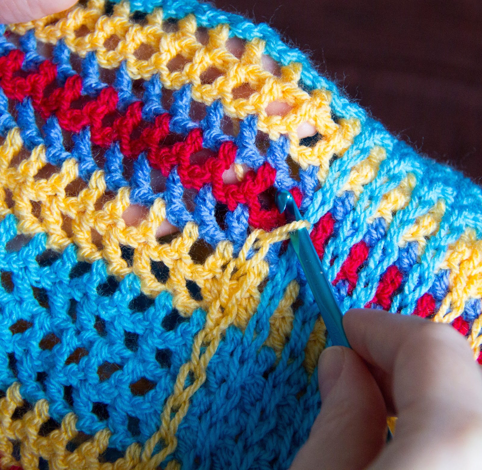 Hooking is Awesome My Hooked & Woven Baby Blanket Pattern