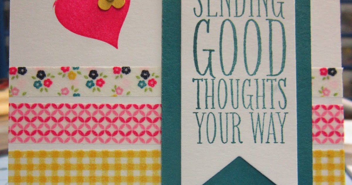 Krafting with Karen Banner Framelit Washi Tape Card