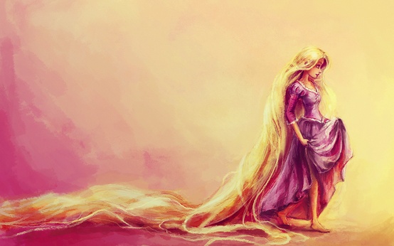ilustración de Rapunzel