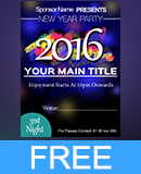 New Year 2016 Party Invitation Flyer PSD New Year 2016 Party Invitation Flyer PSD