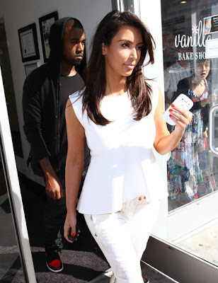 Kim And Kanye At A Laser Hair Removal Shop