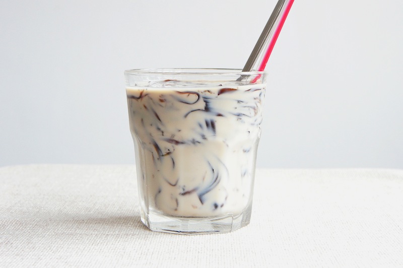Homemade Soy Milk & Grass Jelly Drink