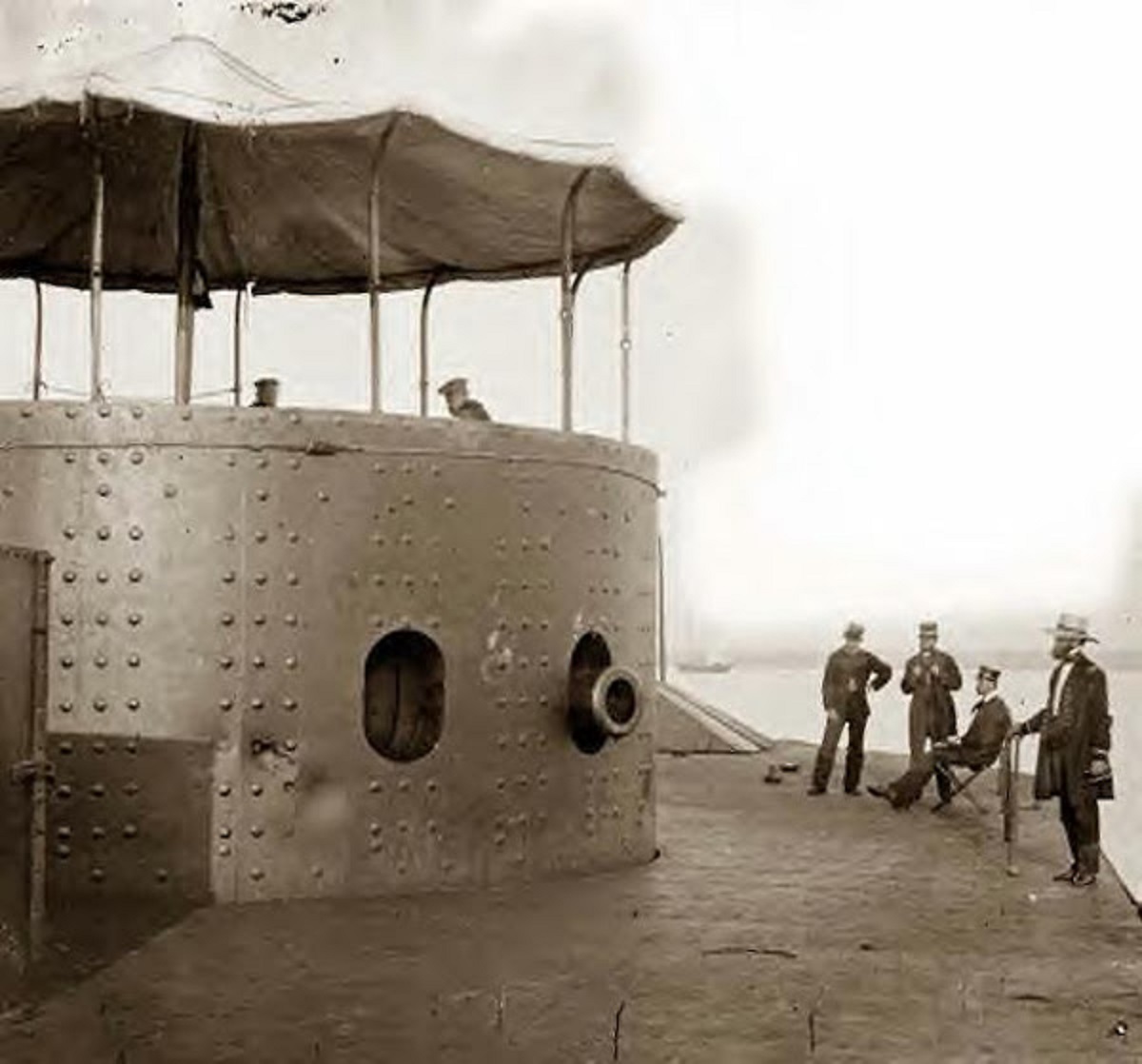 USS Monitor on the James River, Va. 1862