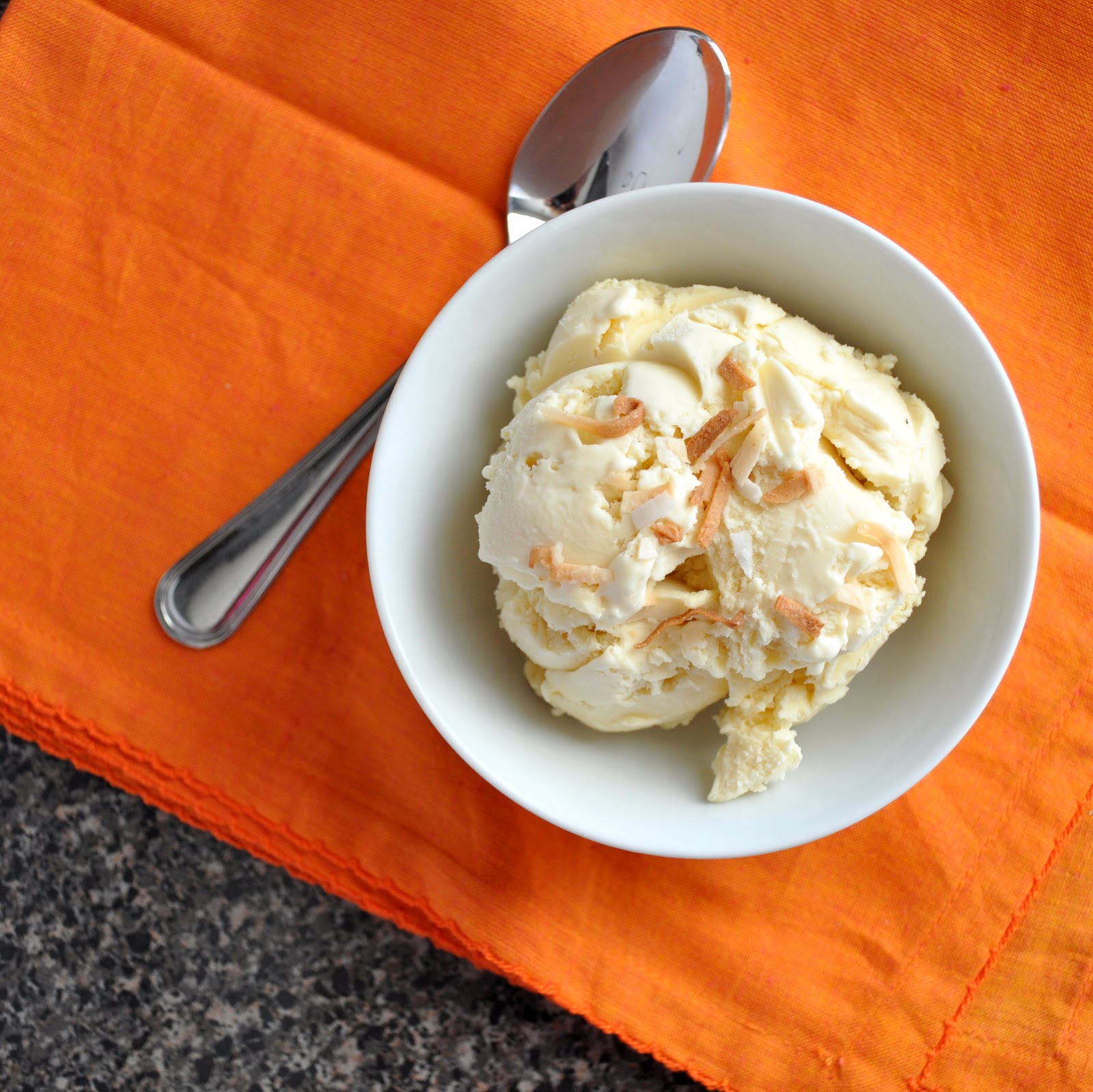 BREANNA'S RECIPE BOX Toasted Coconut Ice Cream
