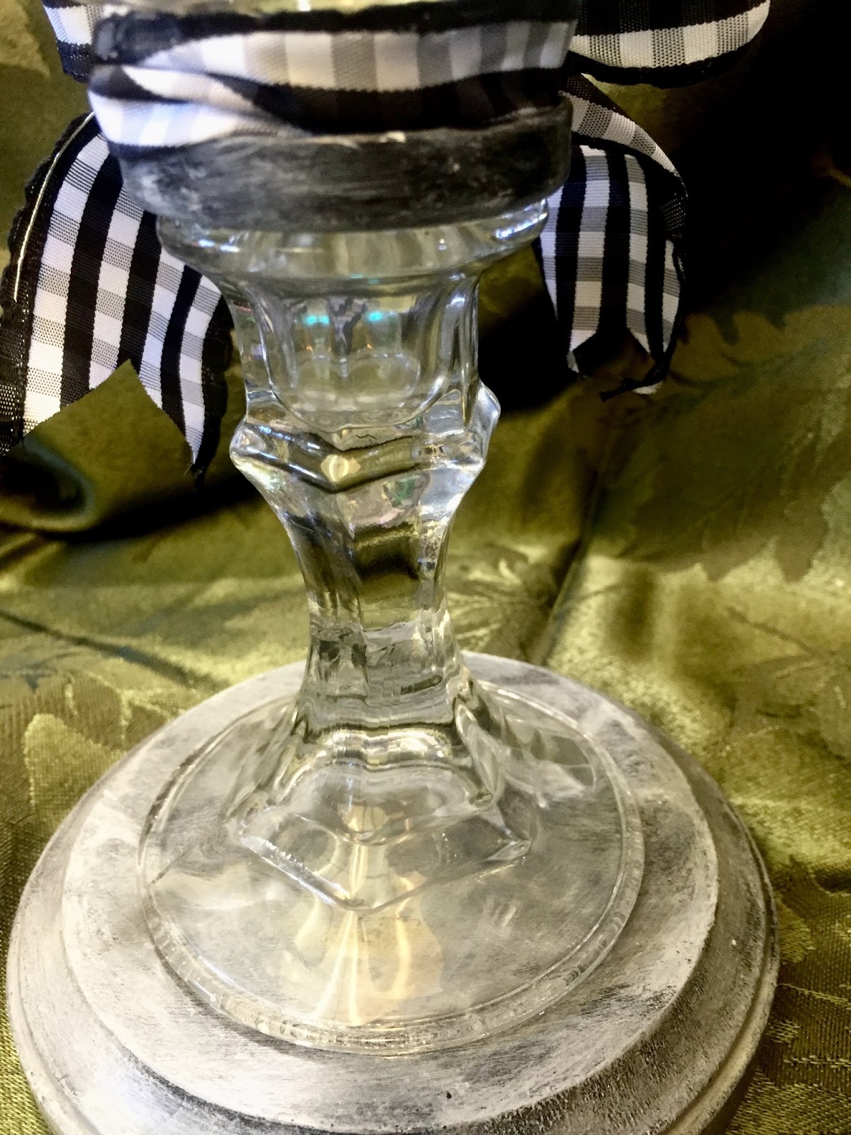 Gold Rush Gal Crafts Dollar Store Candle Holders and Cloche