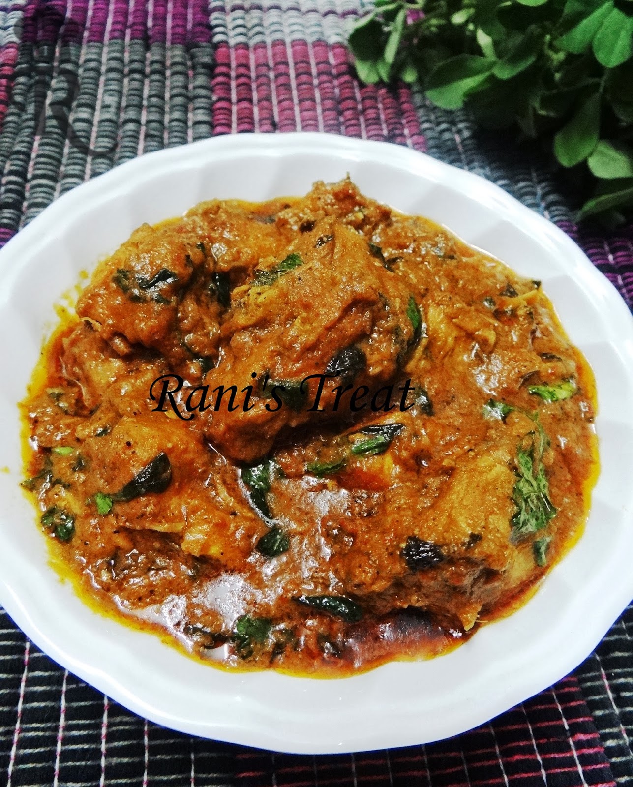 Rani's Treat Murgh Methi Chicken & Fenugreek Leaves Gravy