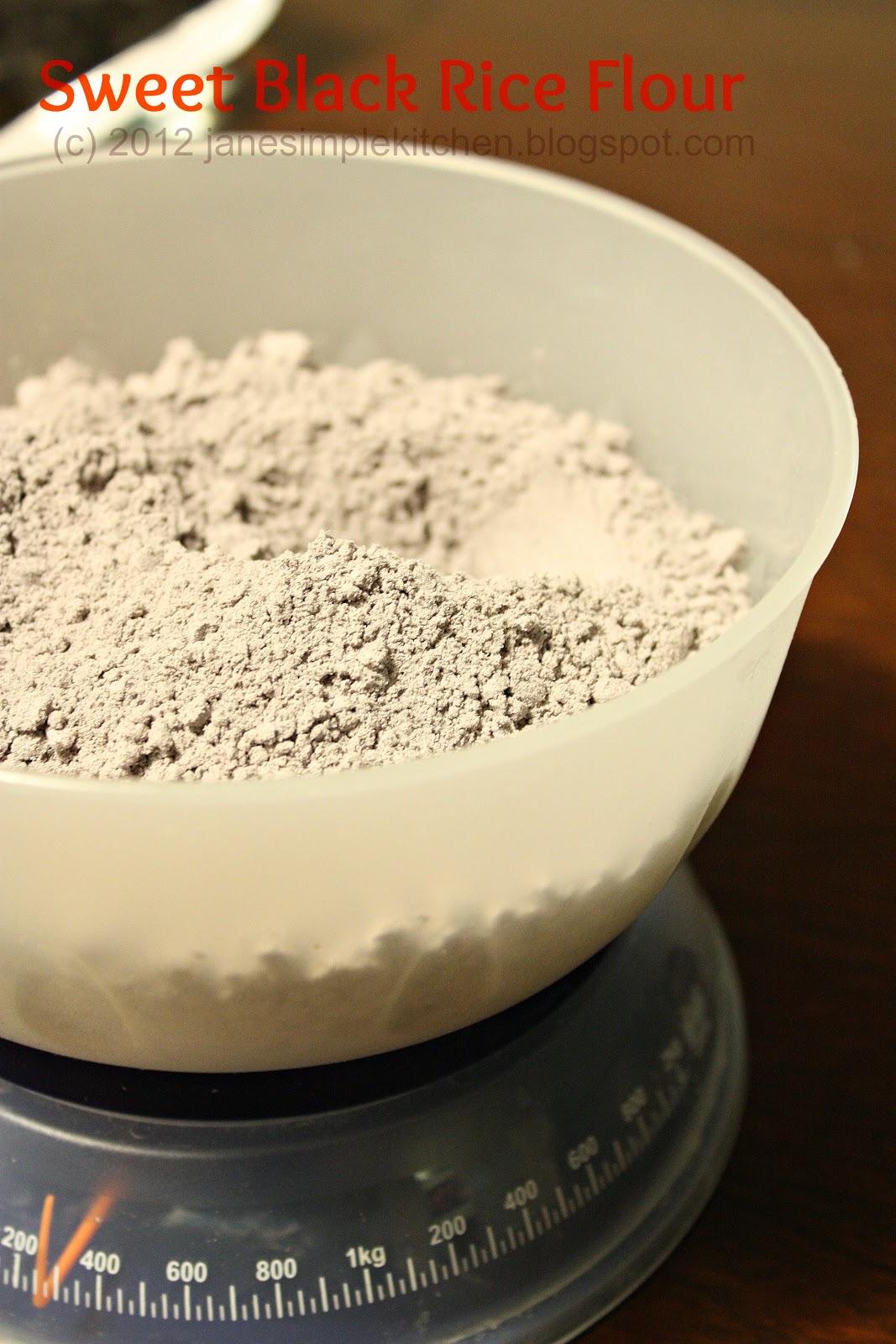 Jane's Simple Kitchen Black Sweet Rice Cake