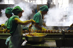 proses mengetin sayur