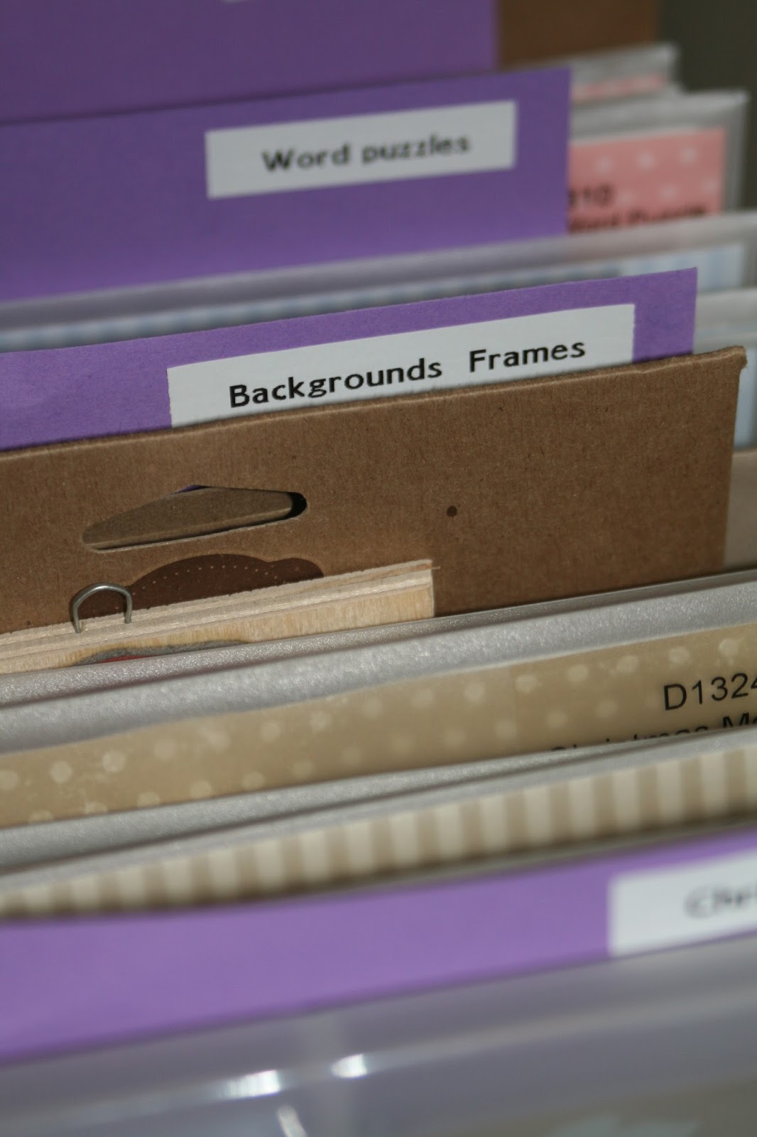 Organizing Our Family Home Organizing acrylic stamps