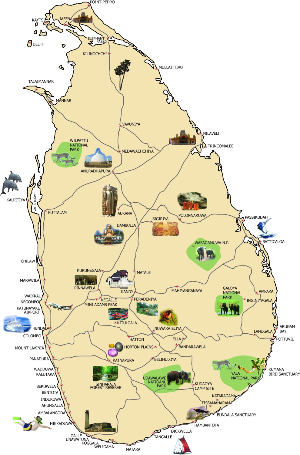 SRI LANKA GEOGRAPHICAL MAPS OF SRI LANKA