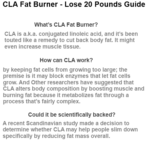 CLA and Weight Loss Lose Weight Fast