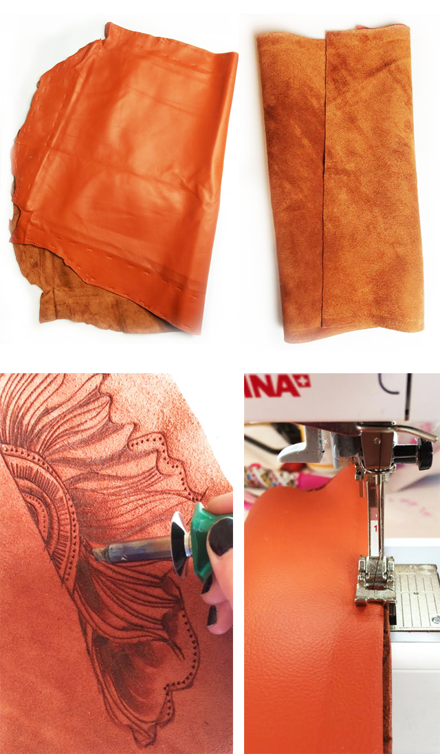 alisaburke fashion friday leather fold over clutch