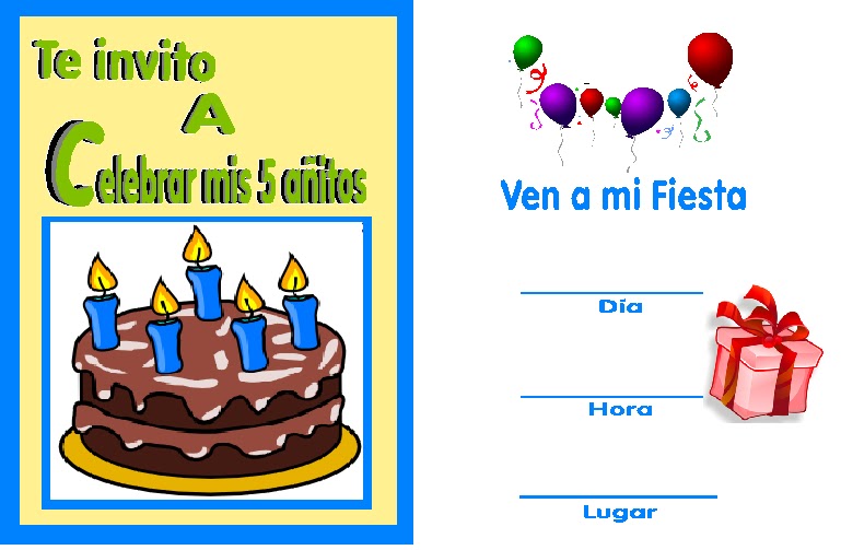 Invitaciones Para Cumpleanos