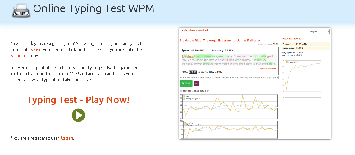palairos tech Με το Key Hero μαθαινουμε ποσο γρηγορα πληκτρολογουμε