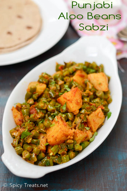 Punjabi Aloo Beans Sabzi