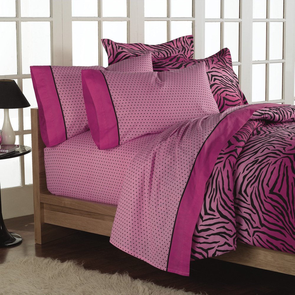 Loft Style Wild One Pink Bed In A Bag Bedding Set Loft Style Wild One Pink Bed In A Bag Bedding Set