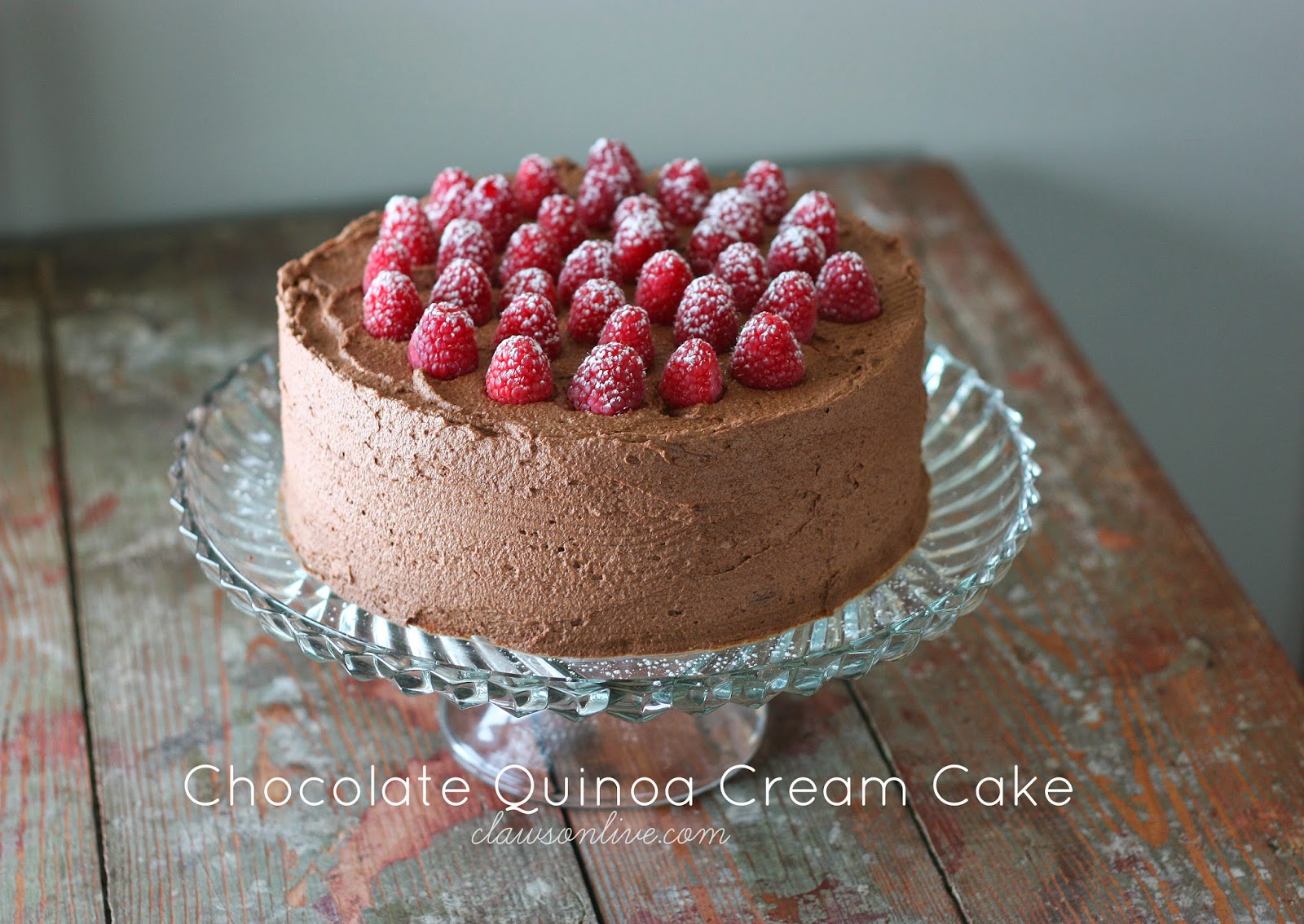 Clawson Live Chocolate Quinoa Cream Cake