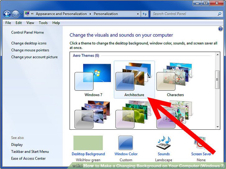 how to change your desktop background